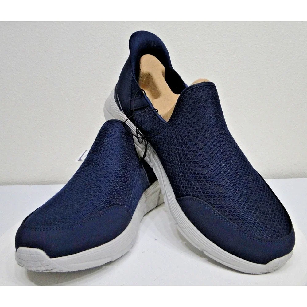 Skechers Equalizer Swift Fit Mens 13 Navy NEW in box Hands Free Slip‎ On 16997S